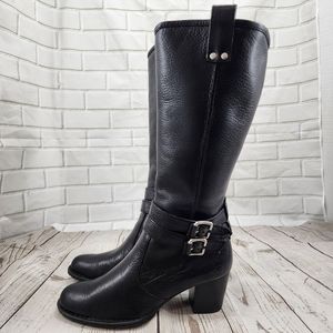 $150 BORN GENUINE Leather Women's Size 6 Black Genuine Leather Ridding Boots